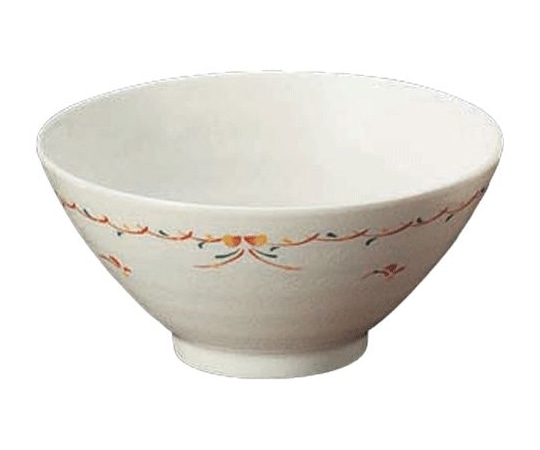 Daiwa 飯茶碗(身)花赤絵(あかえ) YD-6-HA 1個(ご注文単位1個)【直送品】