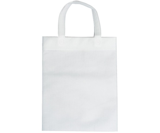 三和 不織布A4手提げバッグ ホワイト 1ケース(500枚入) SW2735-1 1ケース（ご注文単位1ケース）【直送品】