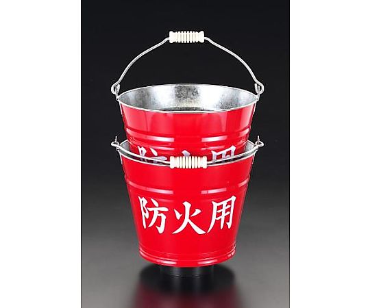 エスコ 8.0L 防火用バケツ(2個組) EA999LD-1 1組（ご注文単位1組）【直送品】