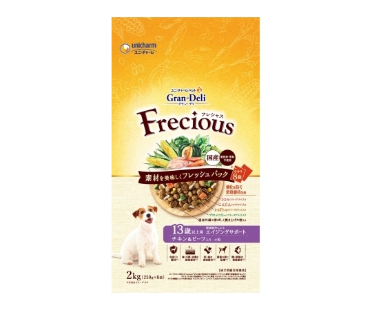 ユニ・チャーム GD Frecious 13歳 チキン&ビーフ 2kg  1個（ご注文単位1個）【直送品】