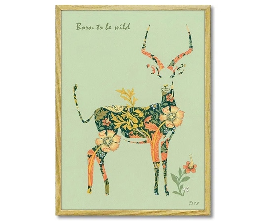 ユーパワー アニマルシルエット アート｢インパラーS｣ YP-02411 1個（ご注文単位1個）【直送品】