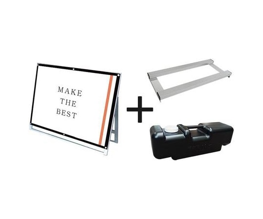 常磐精工 ポスター用スタンド看板マグネジ A0横ロウ片面ブラック ウエイトアーム・水タンクセット PSSKMN-A0YLKB-3SET 1個（ご注文単位1個）【直送品】