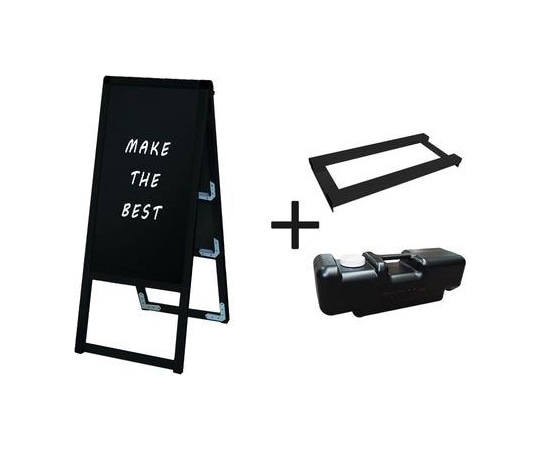 常磐精工 ブラックバリウススタンド看板 ブラックボード 300×600両面 ウエイトアーム・水タンクセット BVASKBB-300X600R-3SET 1個（ご注文単位1個）【直送品】