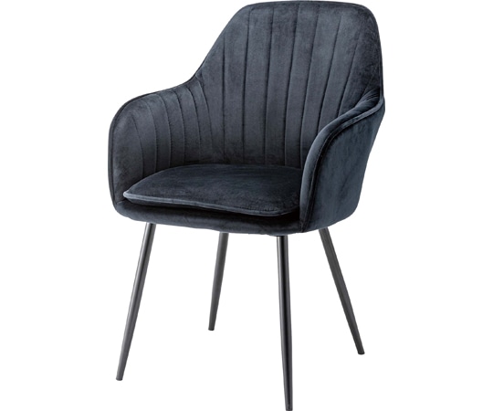 東谷 チェア ブラック TOE-122BK 1個（ご注文単位1個）【直送品】