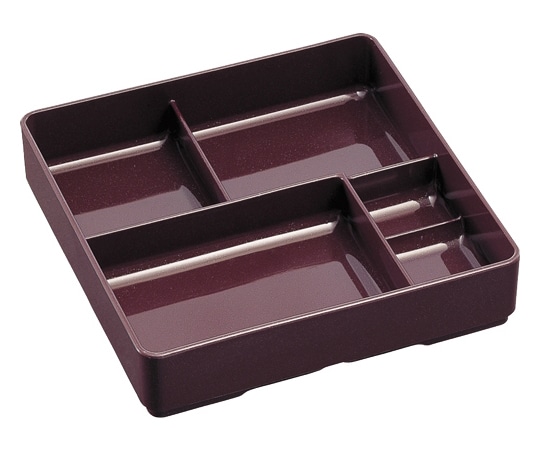 Daiwa PP7寸角幕の内弁当容器 本体 蓋セット チャパール No.10 1個(ご注文単位1個)【直送品】