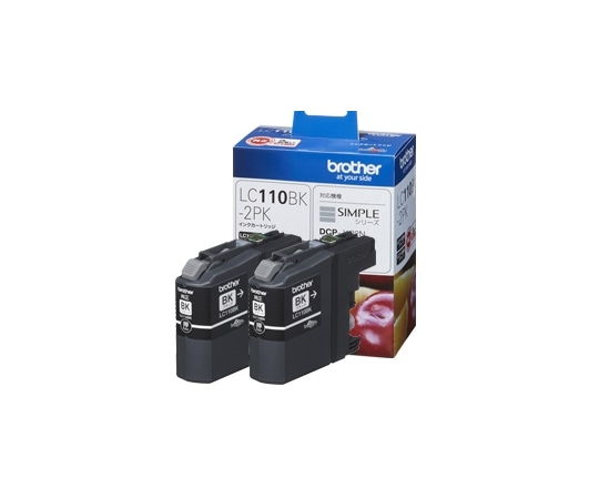 ブラザー インクカートリッジ お徳用 黒2個パック LC110BK-2PK 1個(ご注文単位1個)【直送品】