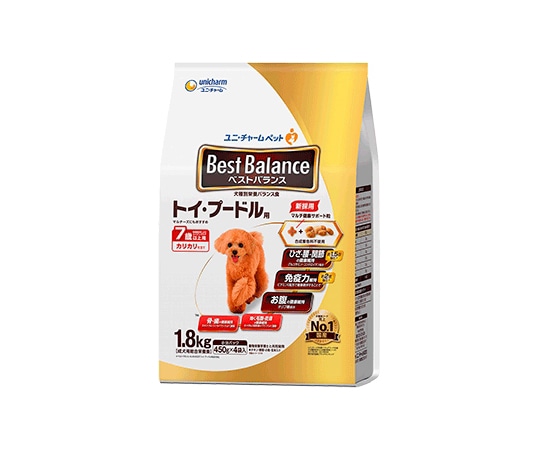ユニ・チャーム ベストバランス カリカリ仕立て トイプードル用 7歳以上用 1.8kg  1個（ご注文単位1個）【直送品】