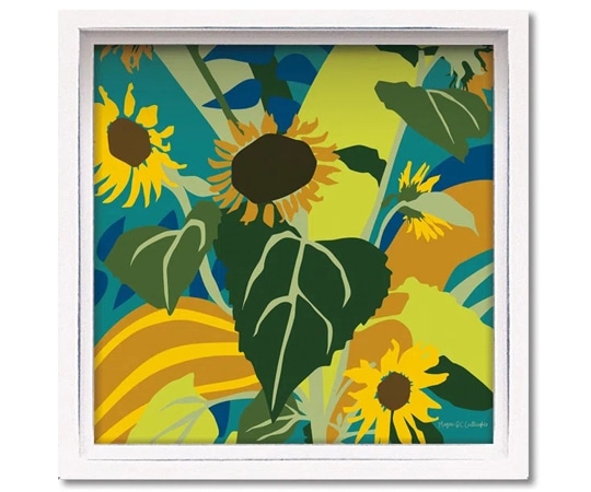 ユーパワー ロハス ミニアートフレーム ミーガン ギャラガー｢サンフラワー｣ LA-01301 1個（ご注文単位1個）【直送品】