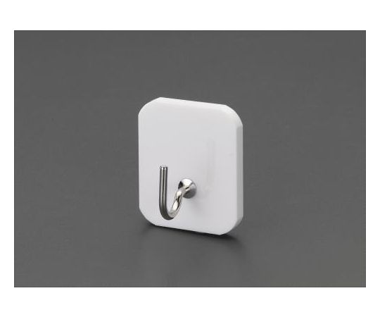 エスコ 40x45mm キーハンガー(粘着付/白) EA956VD-48 1個(ご注文単位1個)【直送品】