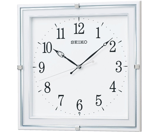 セイコー 電波掛時計 296×296×46mm KX232W 1個(ご注文単位1個)【直送品】