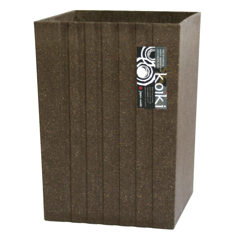 八幡化成 コイキモダン 角型 小 4.5L ブラウン 1ケース(24個入)  1ケース（ご注文単位1ケース）【直送品】