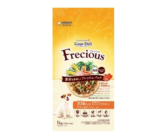 ユニ・チャーム GD Frecious 10歳 チキン&ビーフ 1kg  1個（ご注文単位1個）【直送品】