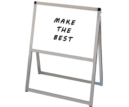 常磐精工 バリウススタンド看板 ホワイトボード A2横片面 VASKWB-A2YK 1個（ご注文単位1個）【直送品】