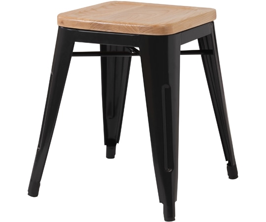 東谷 スツール ブラック PC-261BK 1個（ご注文単位1個）【直送品】