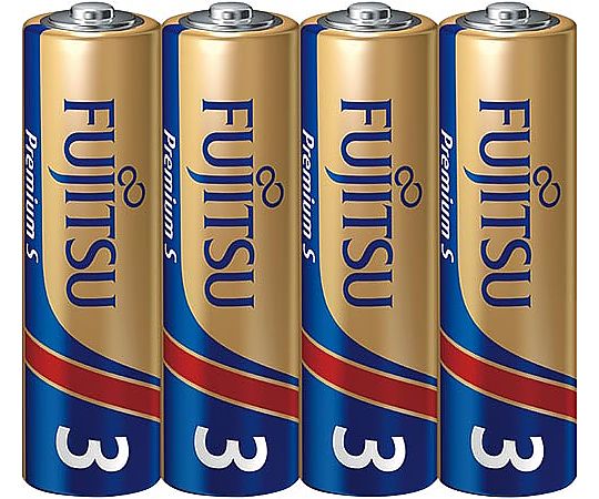 富士通 アルカリ乾電池 PremiumS 単3 4本パック LR6PS(4S) 1パック(ご注文単位1パック)【直送品】