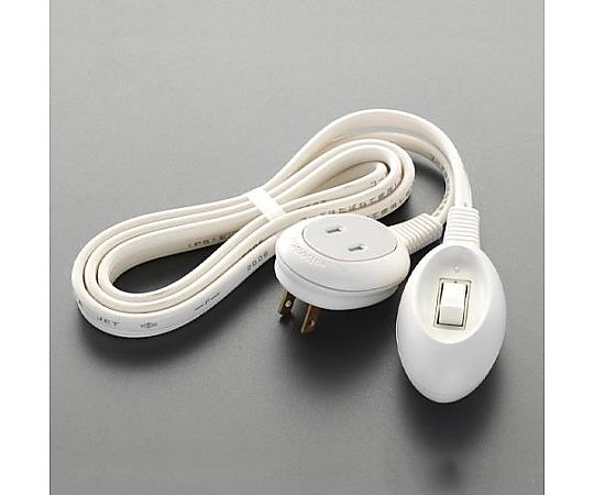 エスコ AC125V/15A 手元スイッチ(1mコ-ド付) EA940CB-18A 1個(ご注文単位1個)【直送品】