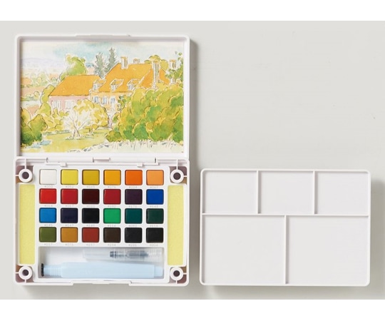 サクラクレパス プチカラー24色セット(水筆入) NCW-24H 1個(ご注文単位1個)【直送品】