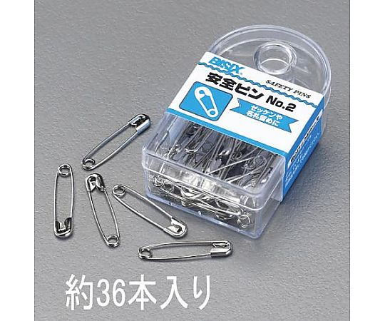 エスコ 27mm 安全ピン(36本) EA762FC-101 1箱(ご注文単位1箱)【直送品】
