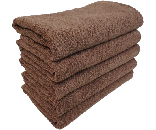 小野商事 フェイスタオル 5枚入 スレン染め ブラウン 240匁 AG1640 1袋（ご注文単位1袋）【直送品】