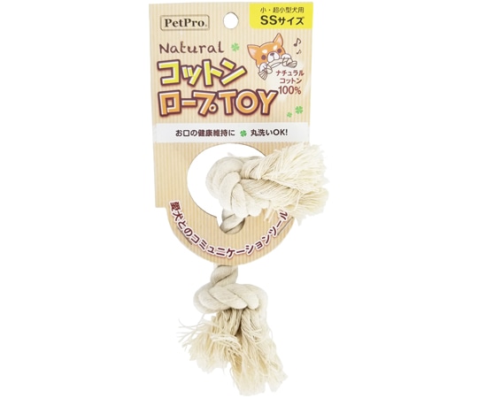 ペットプロジャパン ペットプロ ナチュラルコットンロープTOY SSサイズ  1個（ご注文単位1個）【直送品】