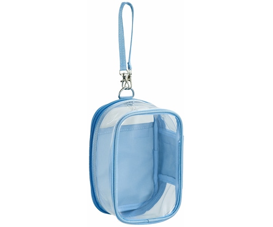 LIHITLAB myfa デコレーションボックスポーチ パウダーブルー A3306-14 1個(ご注文単位1個)【直送品】