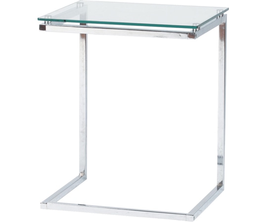 東谷 サイドテーブル クリア PT-15CL 1個（ご注文単位1個）【直送品】