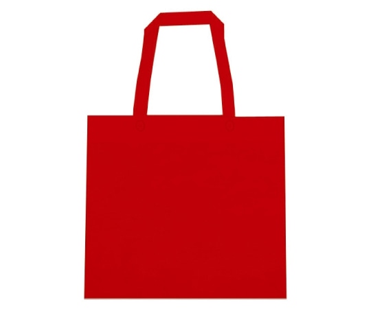 三和 不織布手提げバッグ レッド 1ケース(500枚入) SW3835-28 1ケース（ご注文単位1ケース）【直送品】