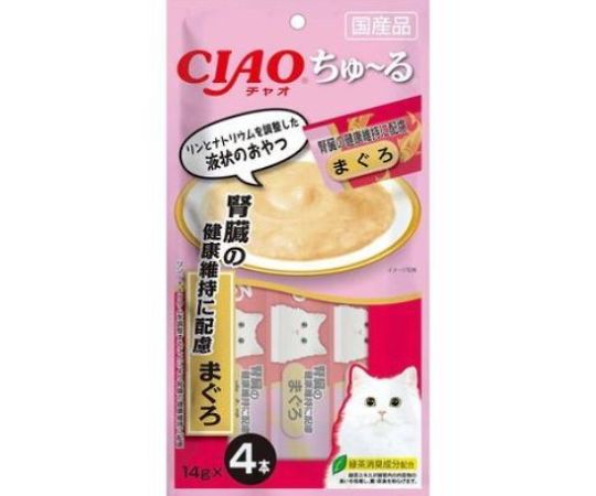 いなばペットフード CIAO ちゅ~る 腎臓の健康維持に配慮 まぐろ 14g×4本 SC-157 1個（ご注文単位1個）【直送品】