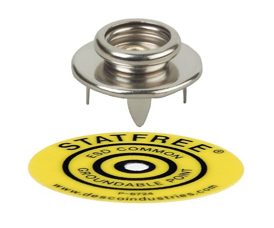 DESCO グラウンド端子 マット用 10mm端子 かしめタイプ 09863 1セット (ご注文単位1セット)【直送品】