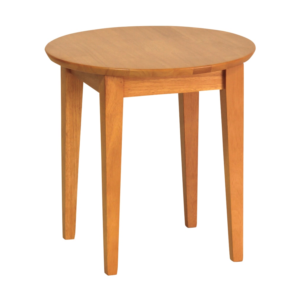 貞苅椅子製作所 丸型ローテーブル ライトブラウン TC-50ファイLB 1個（ご注文単位1個）【直送品】