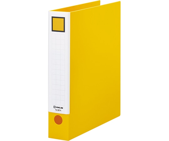 キングジム レバーリングファイル 黄 6674 1冊(ご注文単位1冊)【直送品】