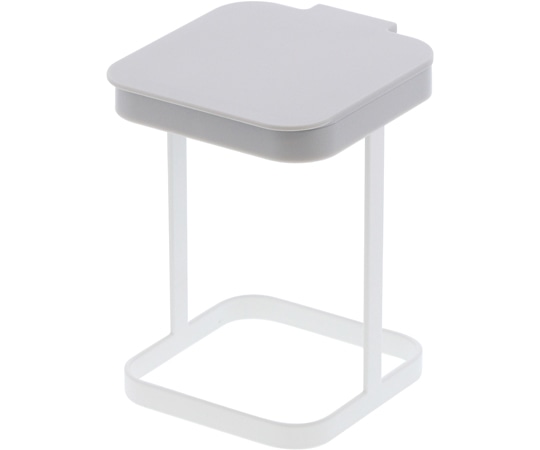 山崎実業 蓋付きポリ袋エコホルダー プレート ホワイト 3353 1個(ご注文単位1個)【直送品】