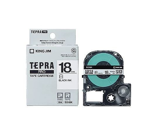 キングジム 18mm テープカセット(白) EA761DK-184 1個(ご注文単位1個)【直送品】