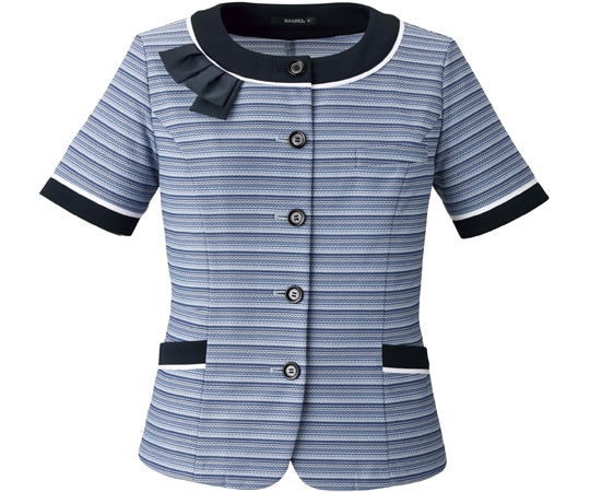 ボンマックス オーバーブラウス AJ0852 ブルー 15号  1枚（ご注文単位1枚）【直送品】