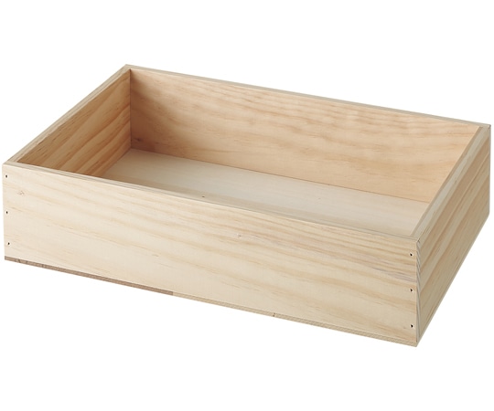 アズワン 木製ディスプレイボックス 40×28×10cm 無塗装 61-778-37-3 1台（ご注文単位1台）【直送品】