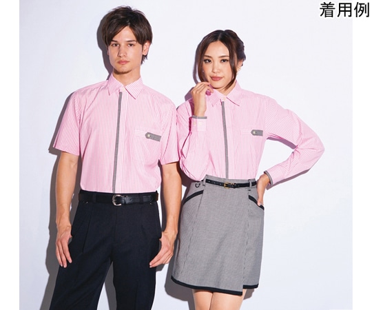 カーシーカシマ AMUS-NET 半袖シャツ 196-59 ピンク S ASY196 1枚（ご注文単位1枚）【直送品】