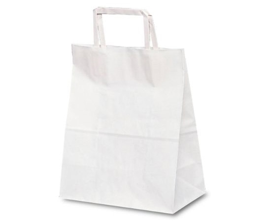 ベルベ 紙袋 自動紐手提袋(平紐) T-Z 白無地 400枚 1975 1ケース（ご注文単位1ケース）【直送品】