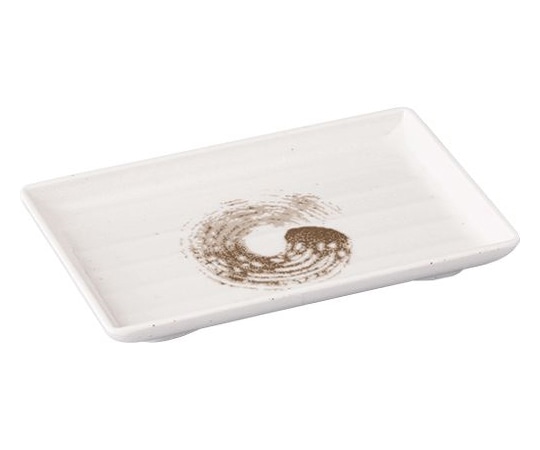 Daiwa 焼物皿 小 渦刷毛目(うずはけめ)錆(さび) YD-34-US 1個(ご注文単位1個)【直送品】