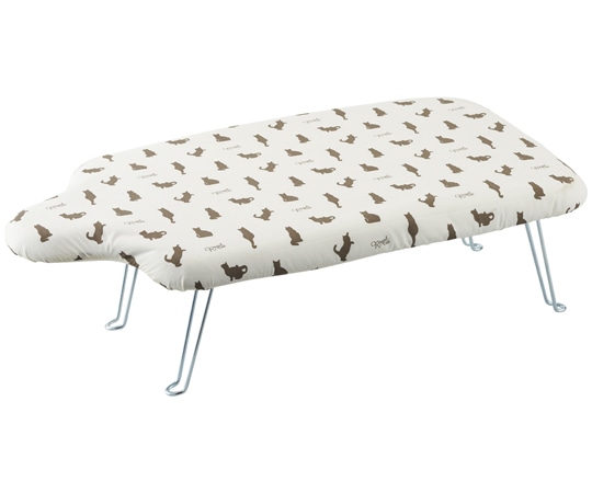 山崎実業 軽量人体型アイロン台 フック付き ネコプレス ホワイト 2642 1個（ご注文単位1個）【直送品】