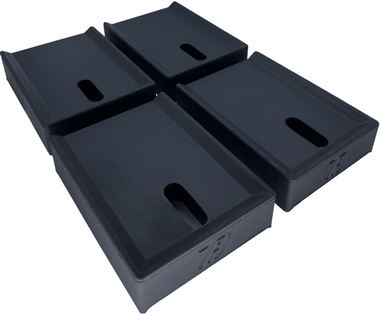 タツフト 室外機用ゴムマット 4個入 TFi-3025 1セット(ご注文単位1セット)【直送品】