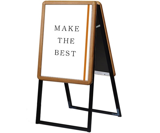 常磐精工 ポスターグリップスタンド看板 屋内用 A2 両面 木目 PGSK-A2RM 1台（ご注文単位1台）【直送品】