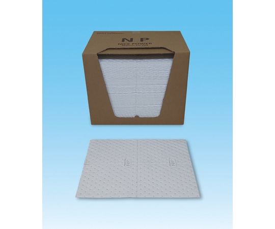 モリリン 漏えい防止マット NICE POWER (油専用・ホワイト) 1箱(100枚入) MAT350S 1箱(ご注文単位1箱)【直送品】