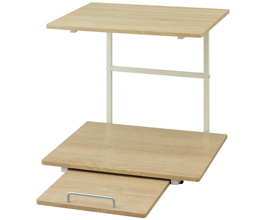 アイリスオーヤマ 冷蔵庫上ラック ホワイト/ライトナチュラル RUR-480R 1個（ご注文単位1個）【直送品】