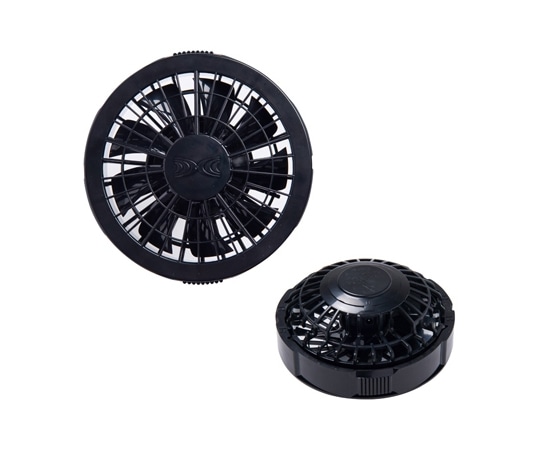 アイトス 空調服?用ワンタッチファン ブラック 2個入 865930-010-F 1組(ご注文単位1組)【直送品】