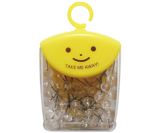 ミツヤ マップピン6mm 透明 70本×5箱入 TM-8-T 1ケース（ご注文単位1ケース）【直送品】