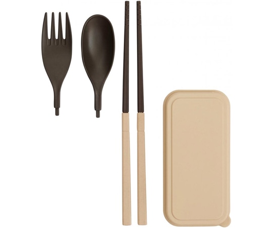 内海産業 バンブーファイバー 携帯カトラリーセット 200個入  1箱(ご注文単位1箱)【直送品】