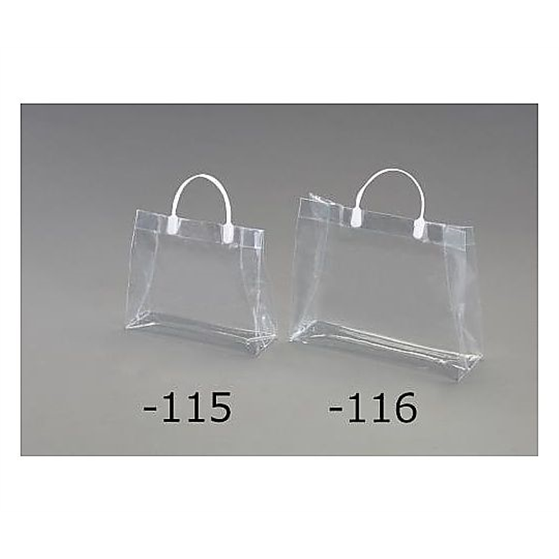 アズワン 380x120x300mm トートバッグ(透明/Lサイズ) EA927SF-116 1枚(ご注文単位1枚)【直送品】