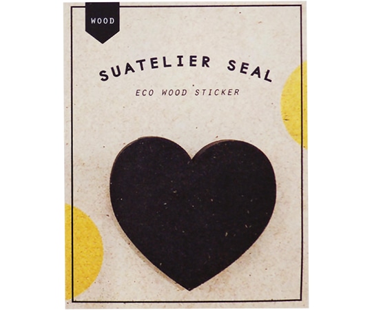 S&Cコーポレーション ウッドステッカー ハート WOOD-1727 1枚(ご注文単位1枚)【直送品】
