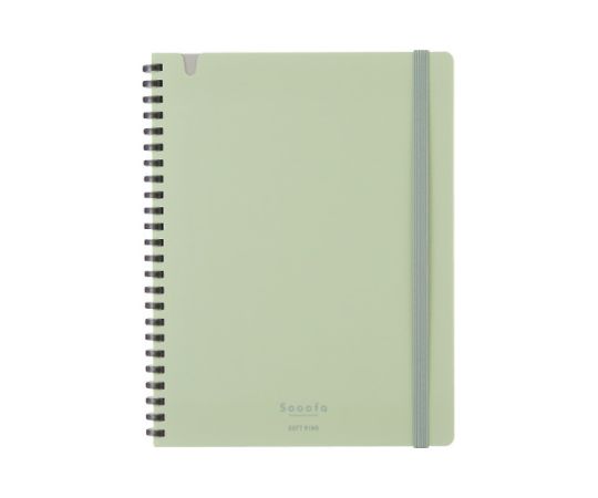 コクヨ ソフトリングノートスーファ方眼罫A5変形80枚緑 ス-SV738S4-G 1冊（ご注文単位1冊）【直送品】