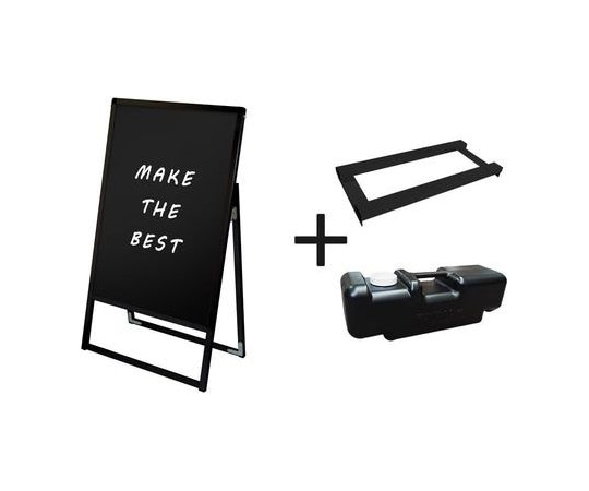 常磐精工 ブラックバリウススタンド看板 ブラックボード B1片面 ウエイトアーム・水タンクセット BVASKBB-B1K-3SET 1個（ご注文単位1個）【直送品】